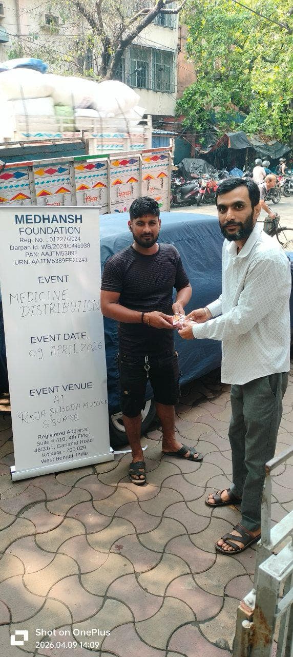 Medhansh Foundation team with community members